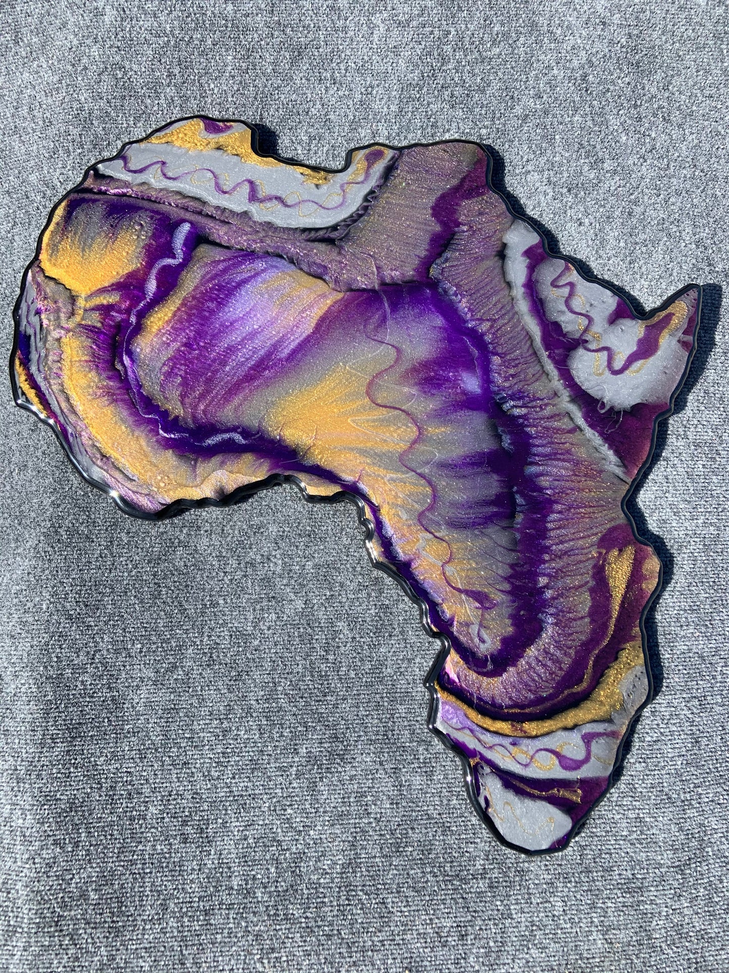 BEAUTIFUL EPOXY AFRICA WALL MOUNT