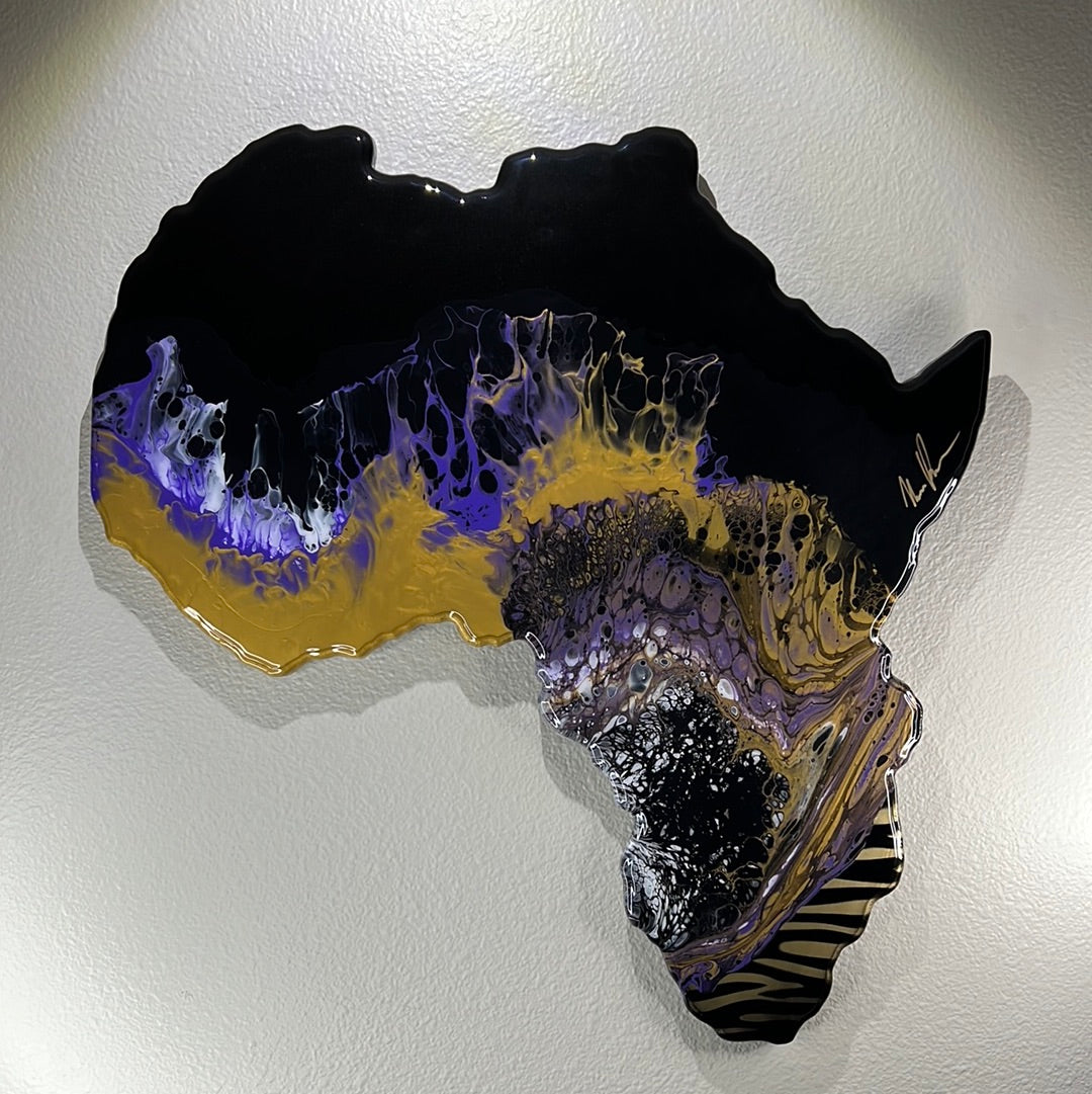 BEAUTIFUL EPOXY AFRICA WALL MOUNT