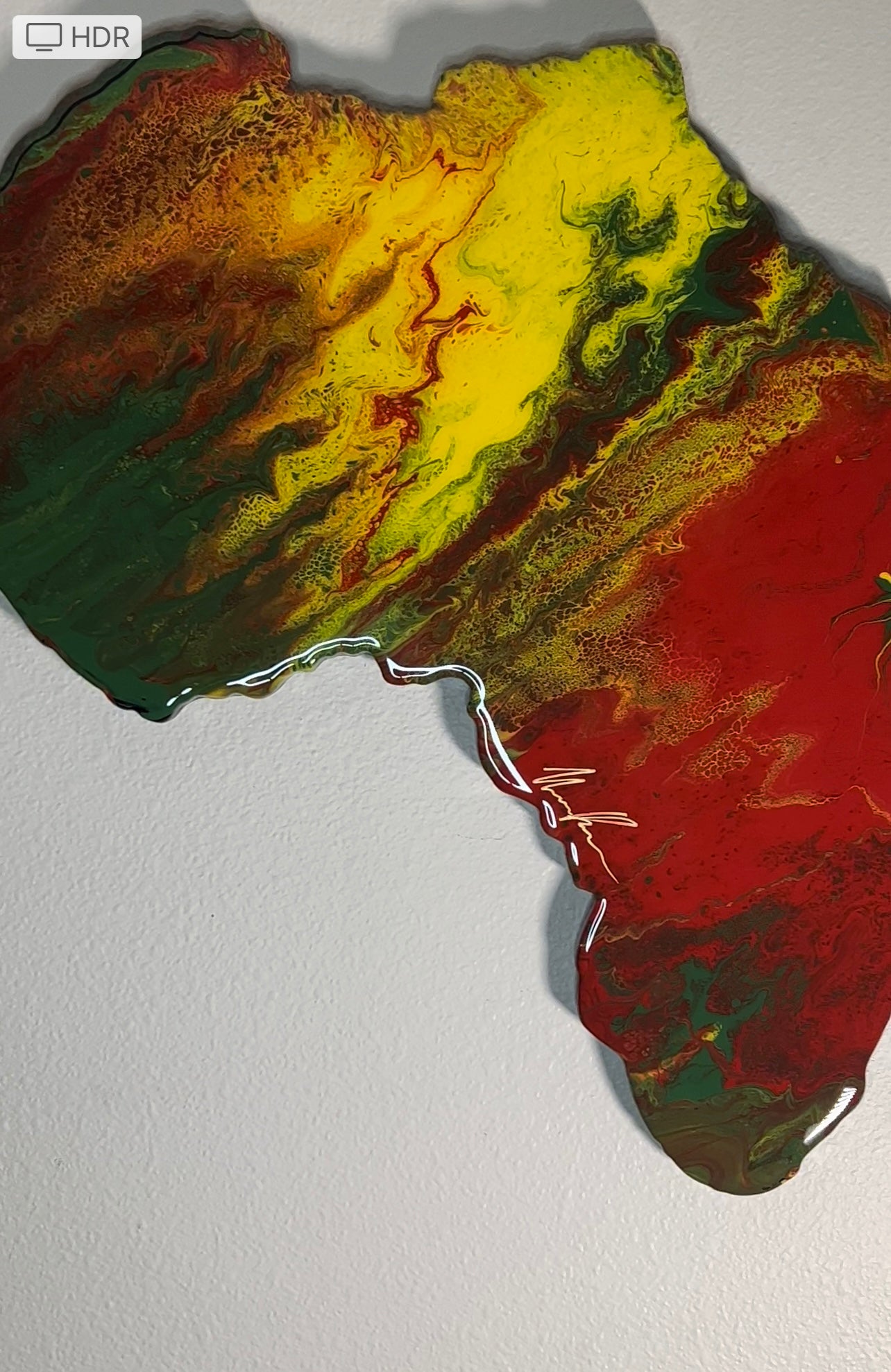BEAUTIFUL EPOXY AFRICA WALL MOUNT