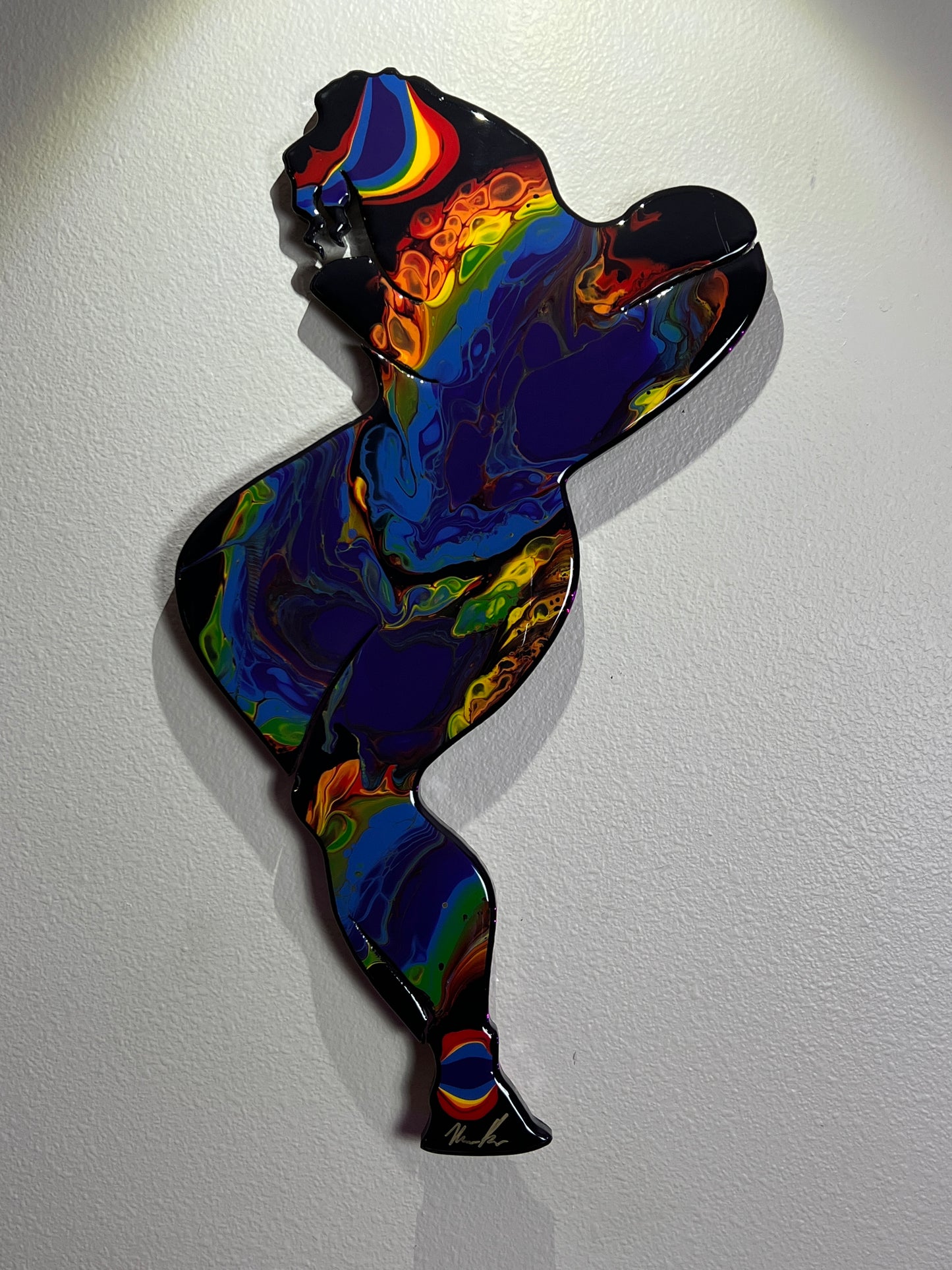 Rainbow Woman Sillhoette