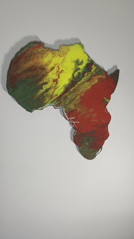 BEAUTIFUL EPOXY AFRICA WALL MOUNT