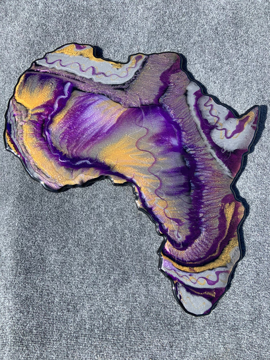 BEAUTIFUL EPOXY AFRICA WALL MOUNT