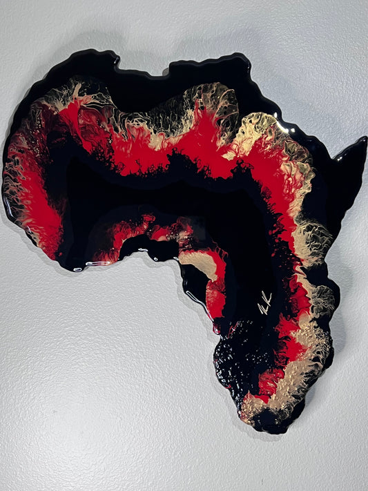 BEAUTIFUL EPOXY AFRICA WALL MOUNT