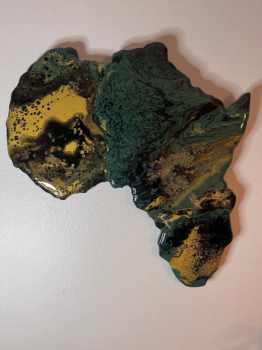 BEAUTIFUL EPOXY AFRICA WALL MOUNT