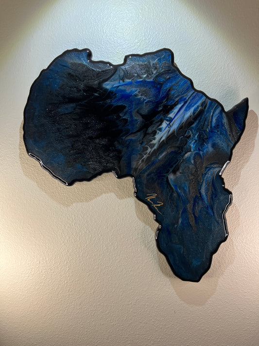 Beautiful Africa Epoxy wall mount