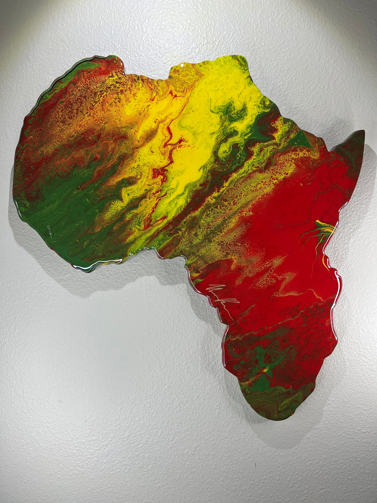 BEAUTIFUL EPOXY AFRICA WALL MOUNT