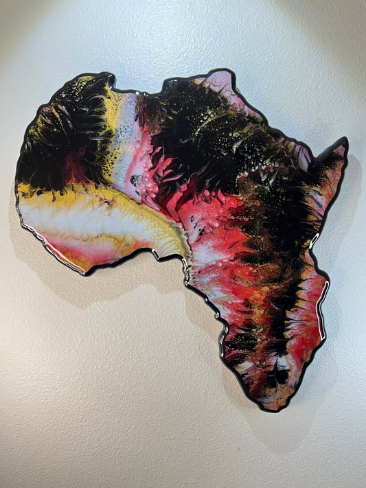 BEAUTIFUL EPOXY AFRICA WALL MOUNT